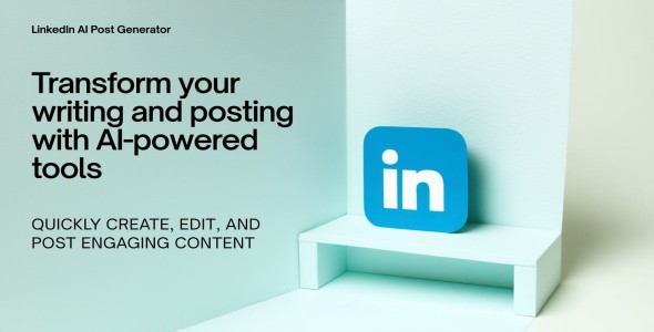 LinkedIn AI Post Generator App Screen